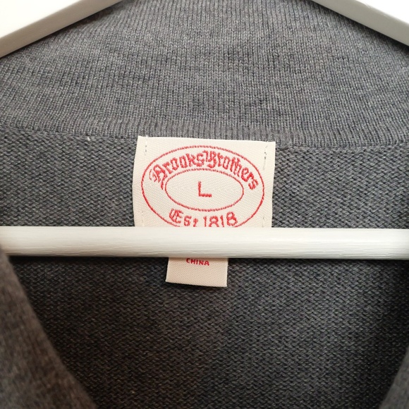 Mens Large Brooks Brothers Shawl collar cardigan - Picture 5 of 5